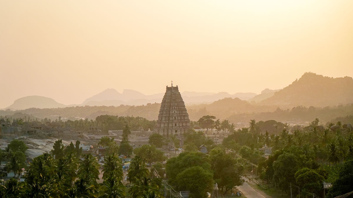 Sunset at Hampi - First timers guide to India