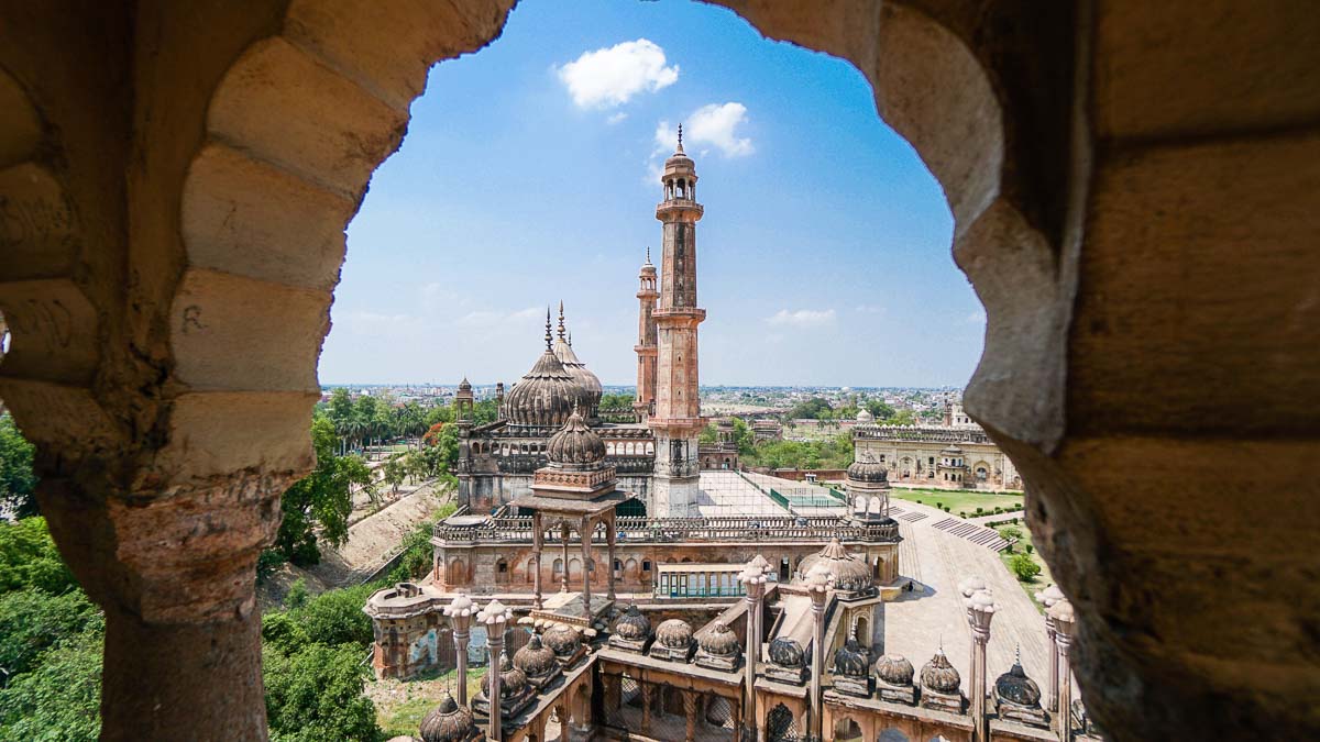 näkymä Bara Imambara-ensikertalaiset opas Intiaan