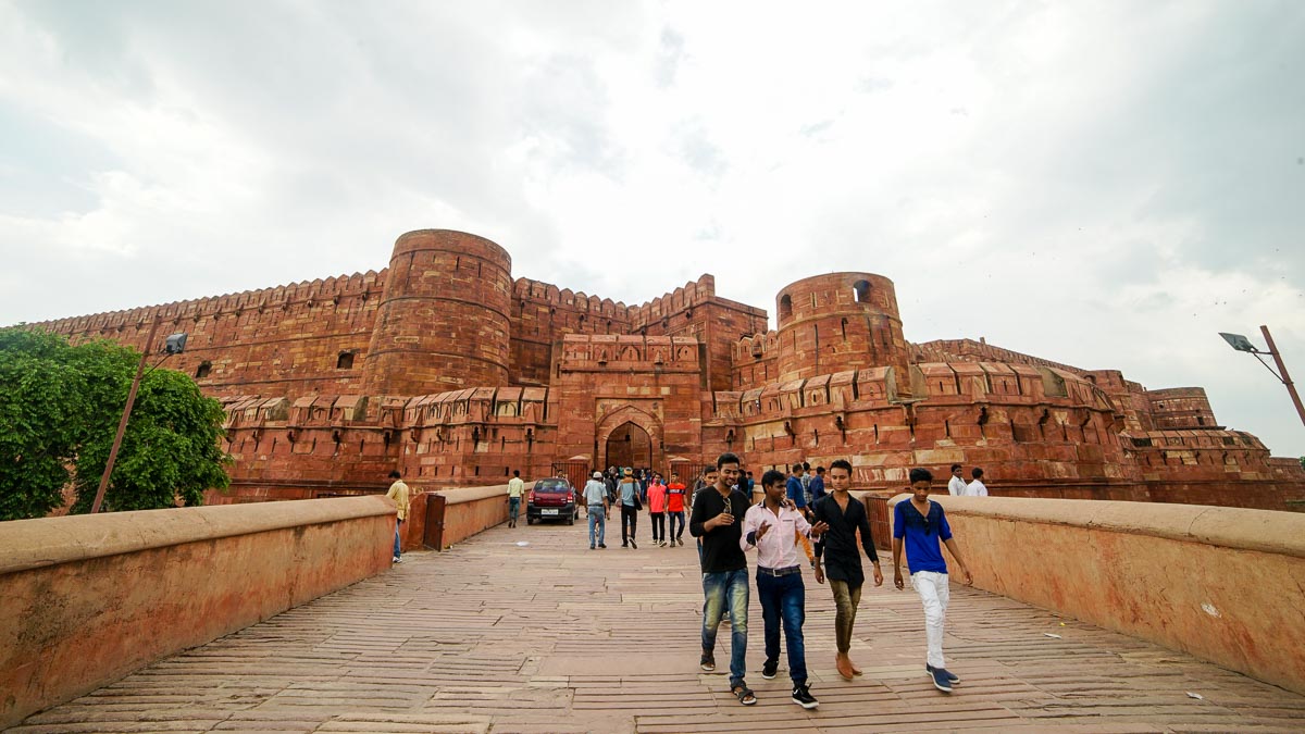 indgang til Agra Fort - 1 uge Indien rejseplan