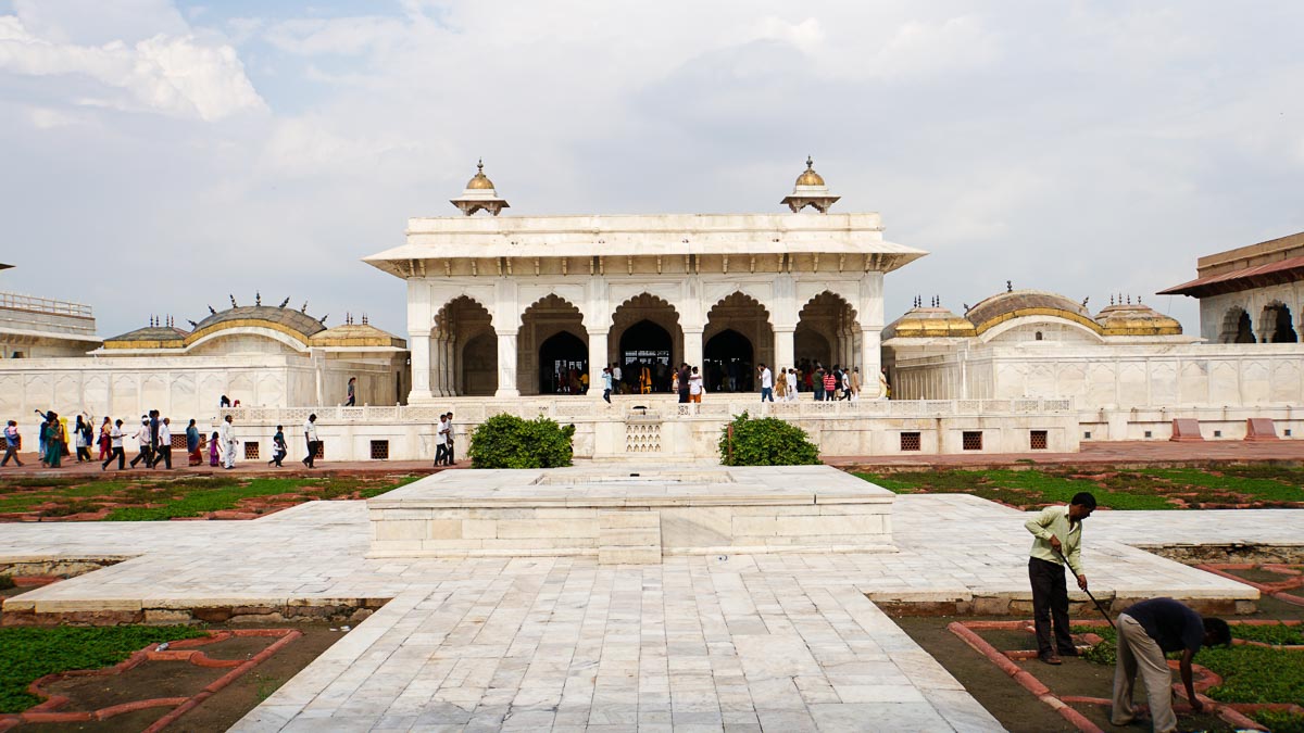  Shah Jahans Agra Fort - 1 Woche Indien Reiseroute