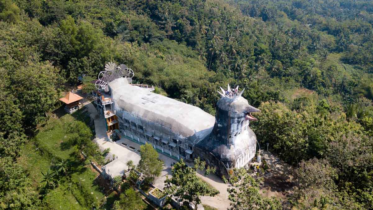 Chicken Church Drone Shot - Yogyakarta Itinerary