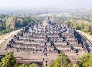 5 underrated places in Indonesia to consider for your next getaway Featured - Borobudur Temple Drone - Indonesia