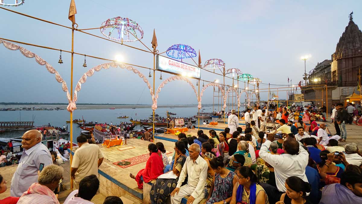 Ganga Arti Varanasi - 1 vecka Indien resväg