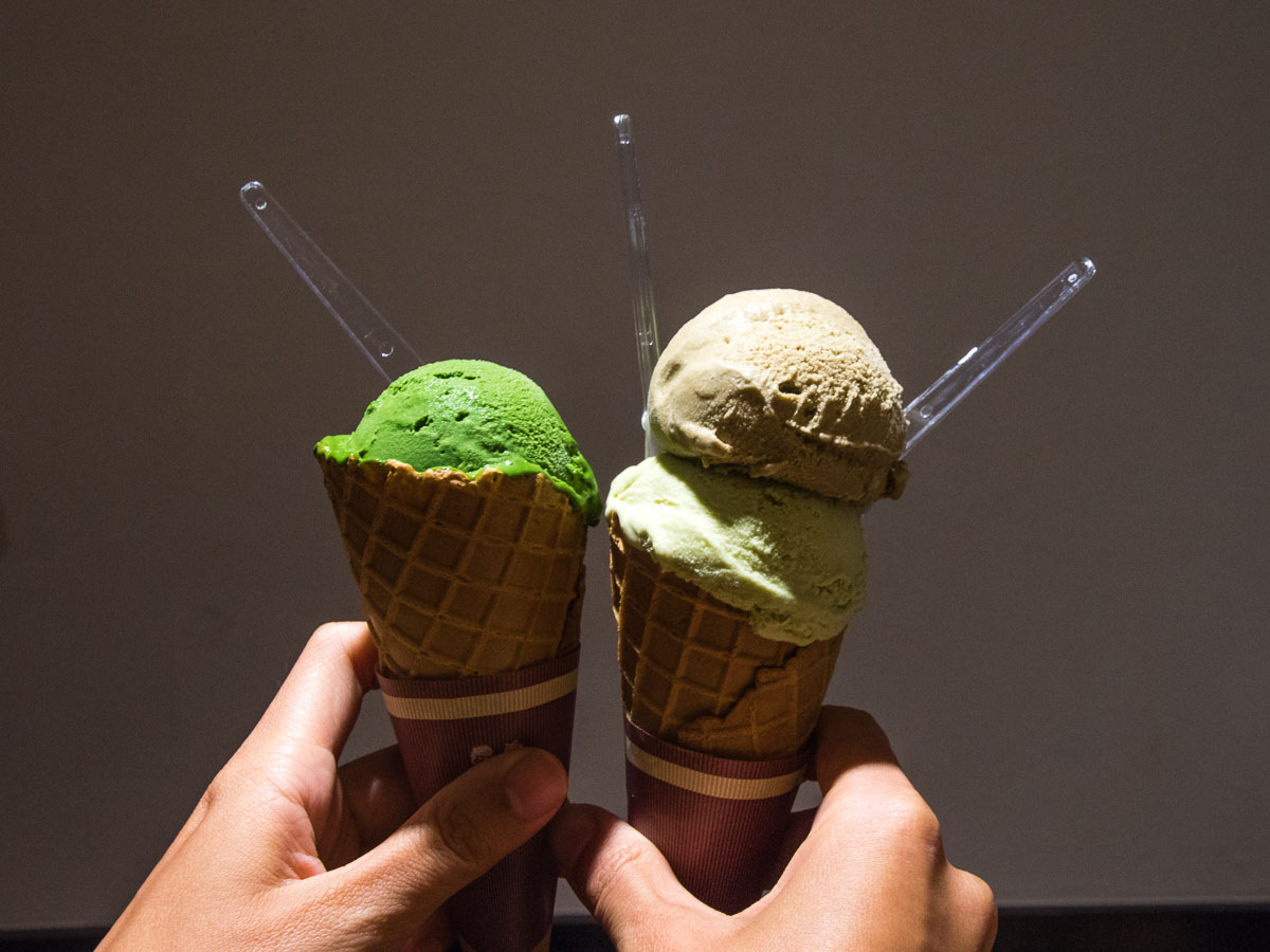 Asakusa Suzukien Matcha Gelato - JR Pass Japan Budget Guide (Tokyo to Osaka)