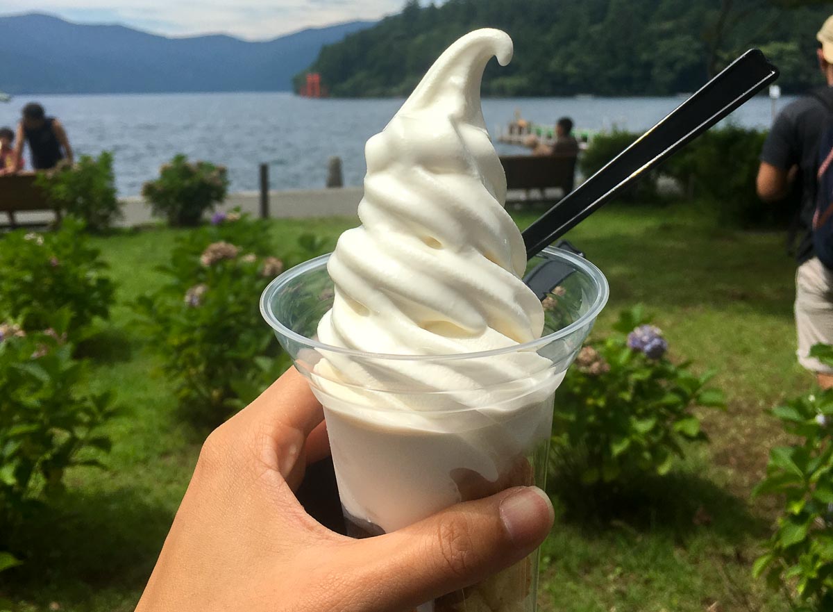 Bakery and Table soft serve - Hakone Day Trip From Tokyo