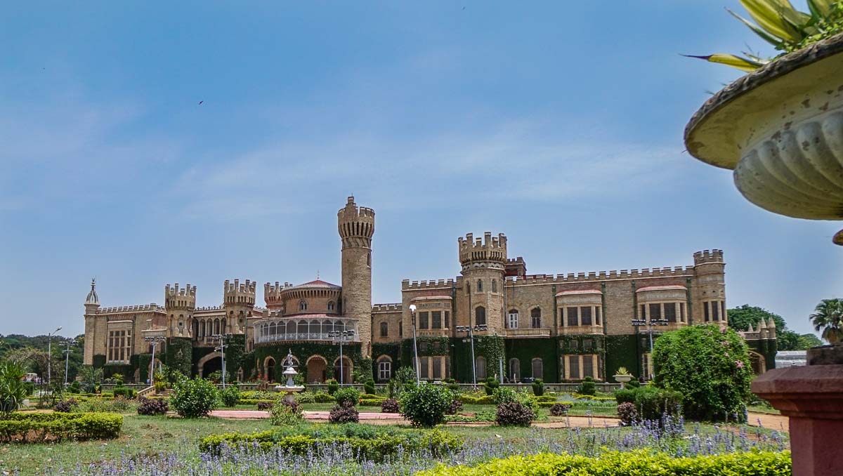 Outside of Bangalore Palace - India Itinerary 