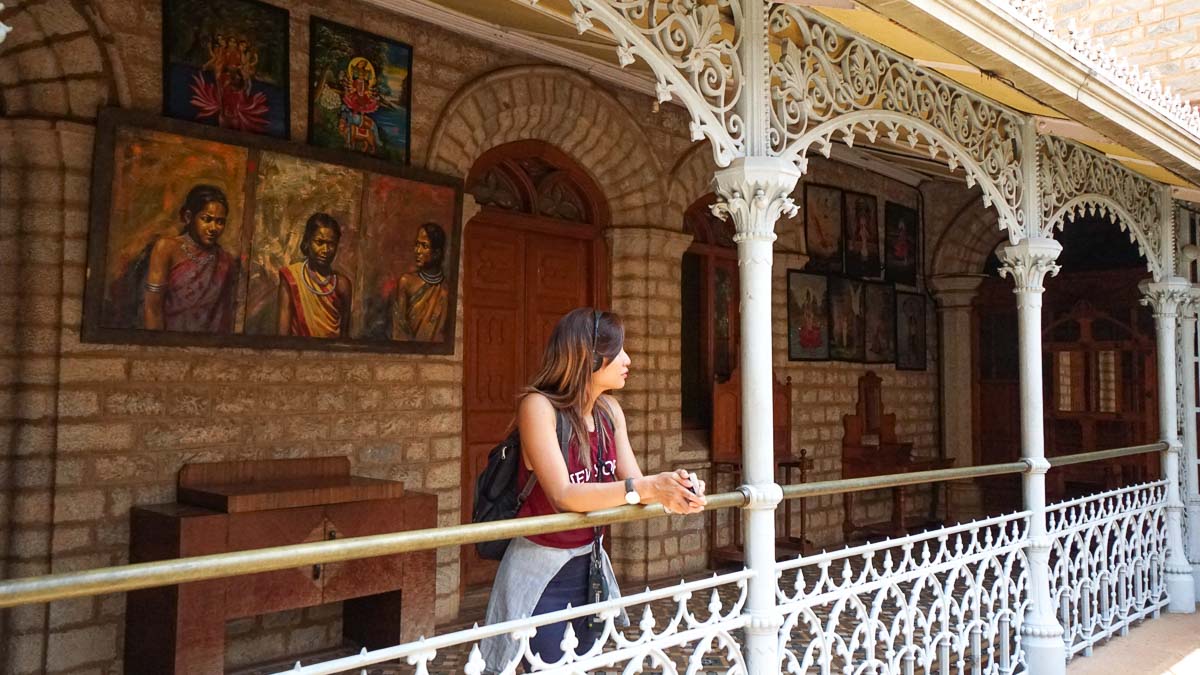 Walk ways of Bangalore Palace - India Itinerary