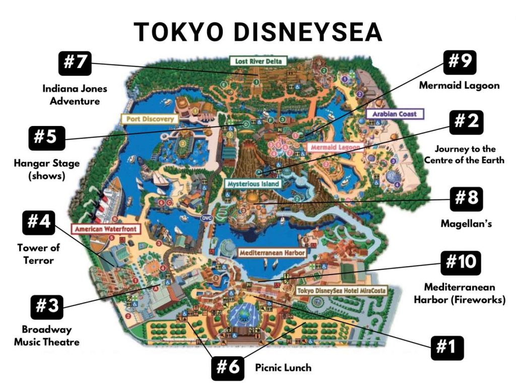 Tokyo Disneysea Recommended Itinerary