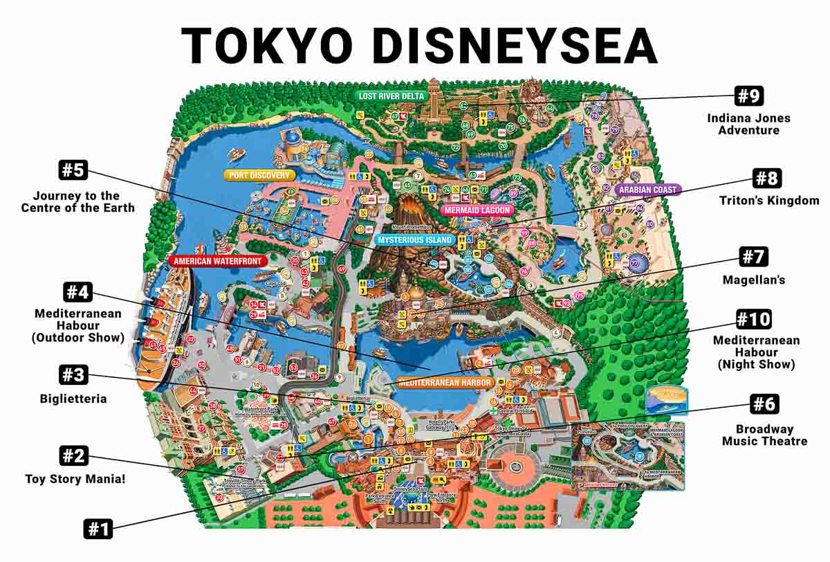 Disneysea itinerary - Tokyo Disneyland Guide