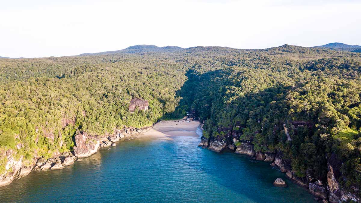 Drone shot of Bako National Park - Hidden Gems in Malaysia