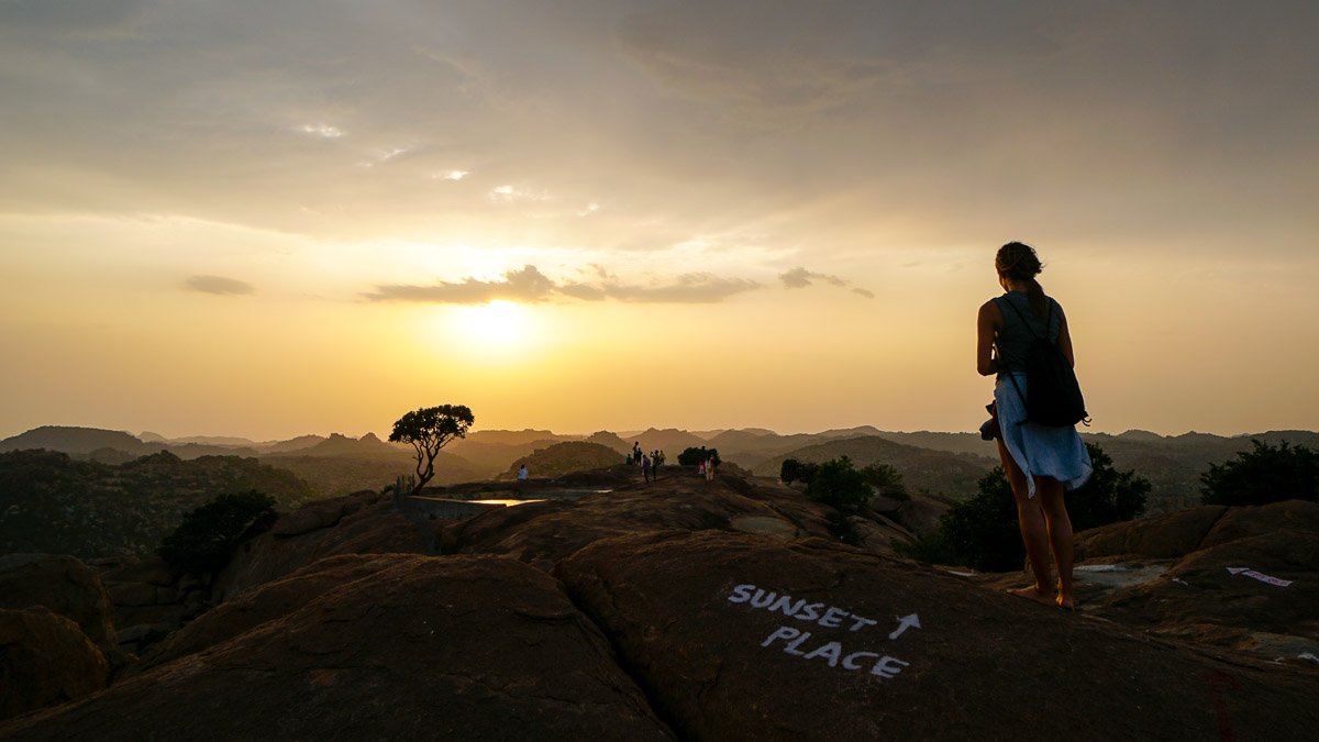 Hampi sunset place - India Itinerary