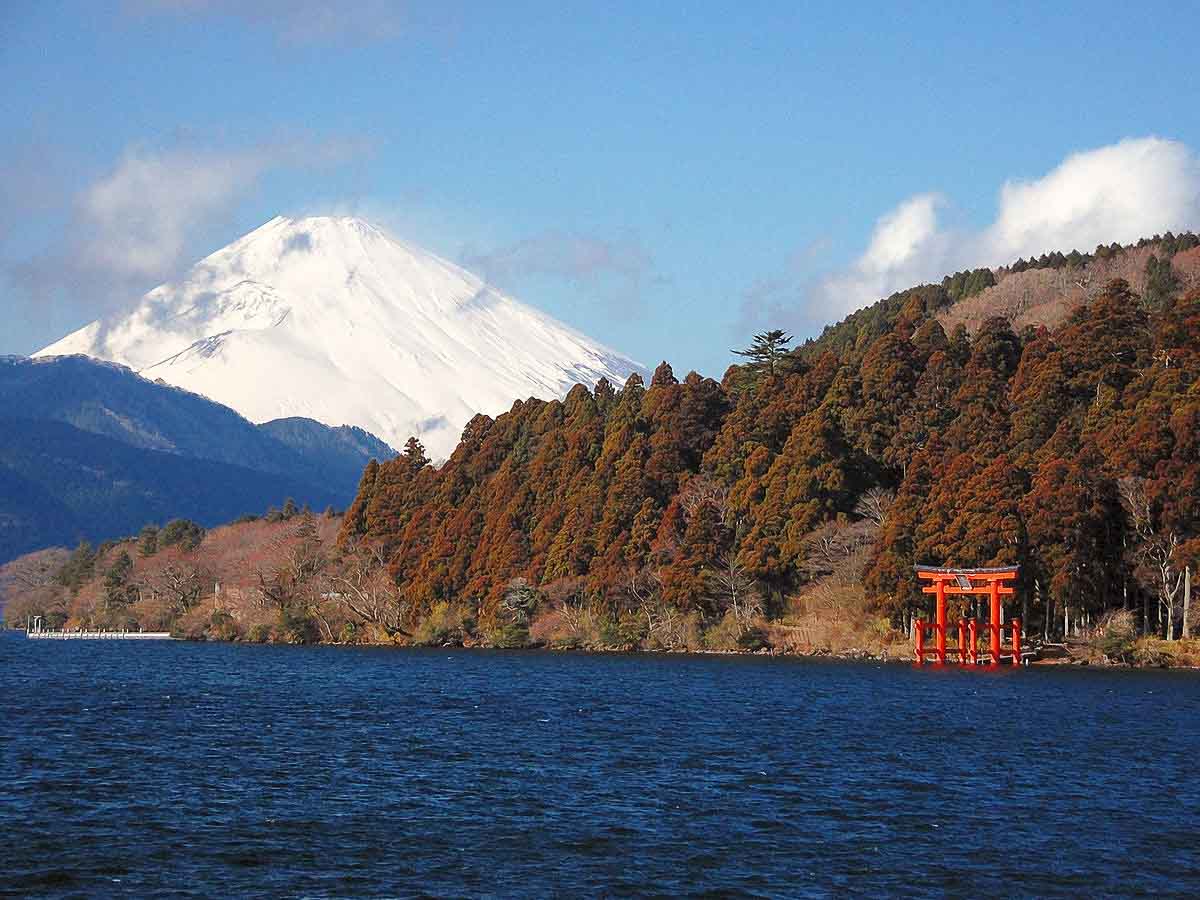 View from Lake Ashinoko - Hakone Day Trip From Tokyo
