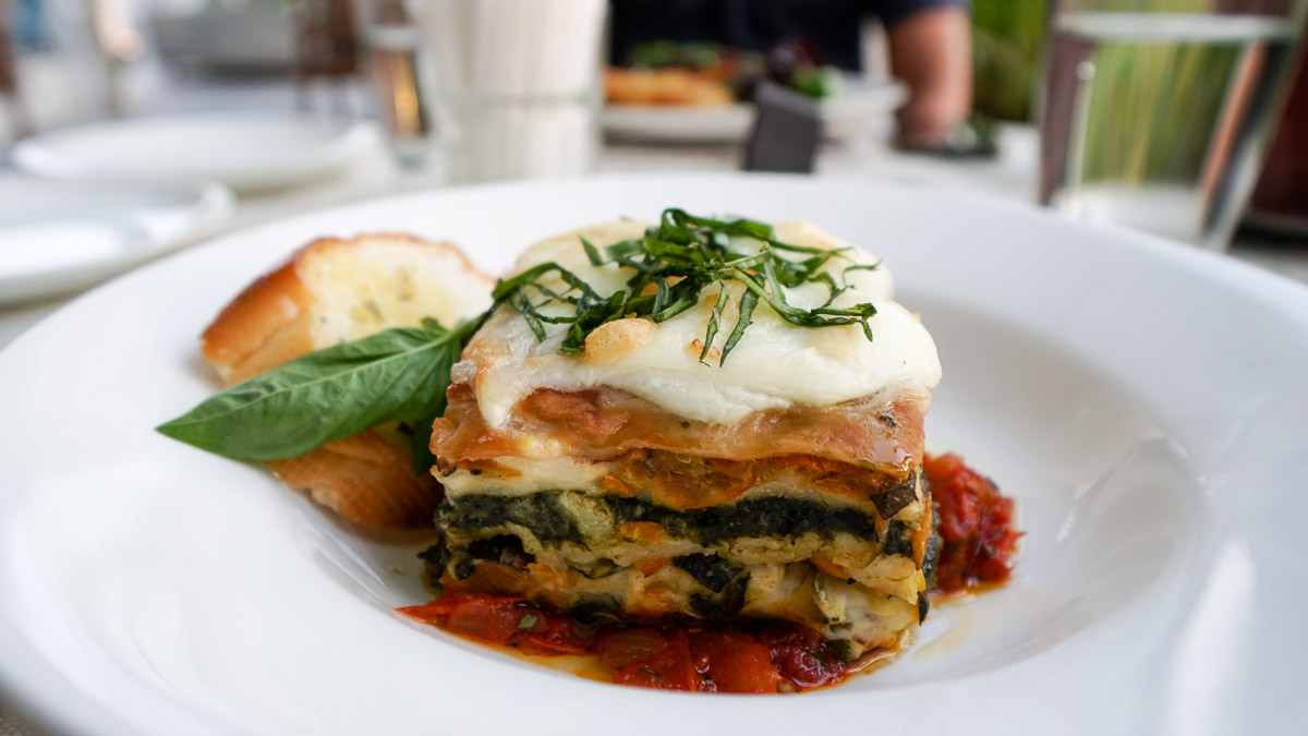 Lasagna from Om Made Cafe Bangalore - India Itinerary