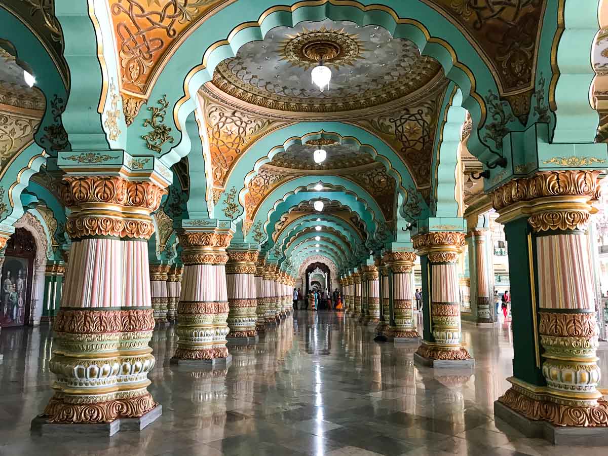 Mysore Palace Columns - Karnataka India Itinerary