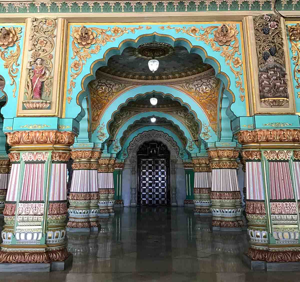 Mysore Palace Interior - India Itinerary - Bangalore Hampi Mysore