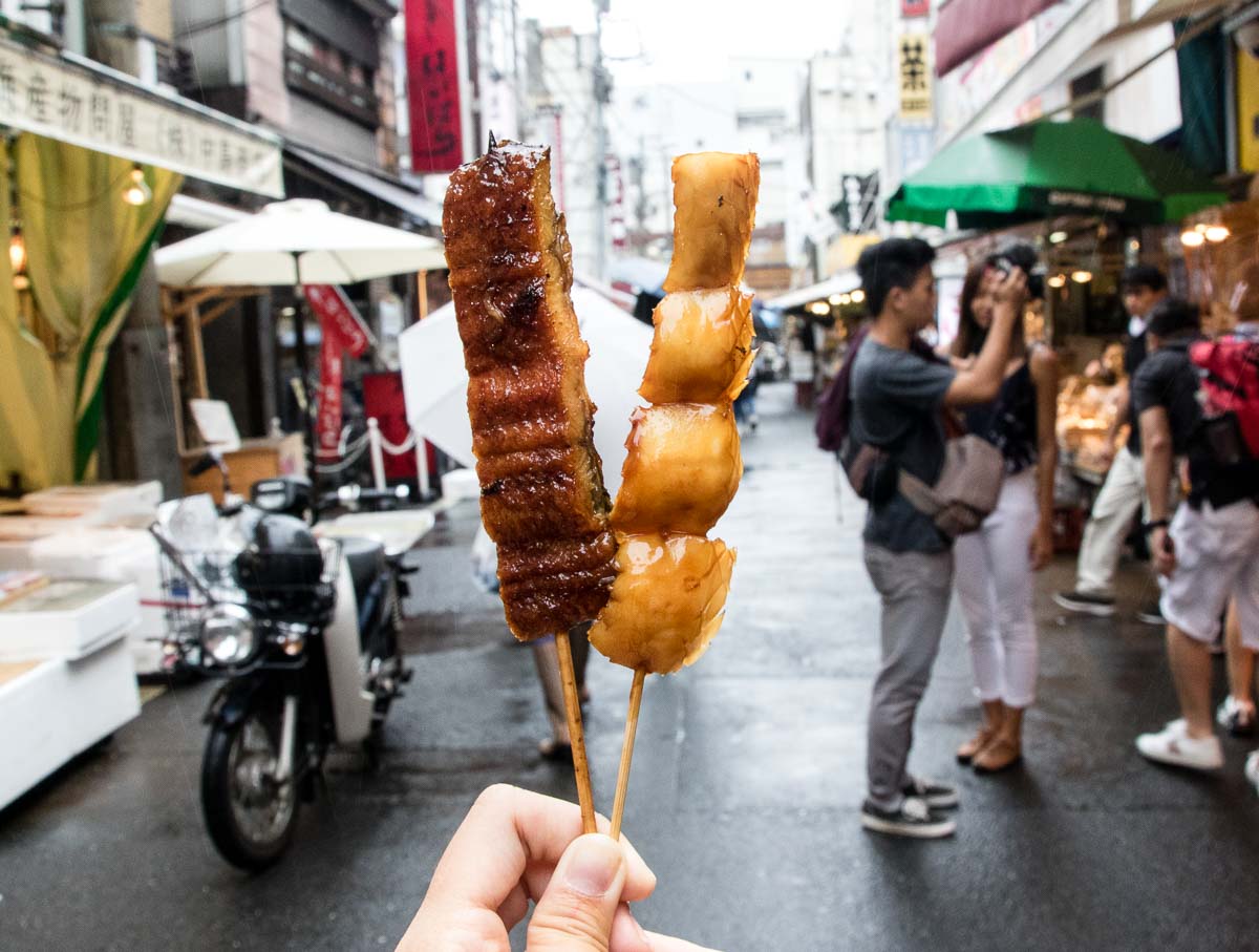 Tsukiji Unagi Swekers - JR Pass Japan Budget Guide (Tokyo to Osaka)