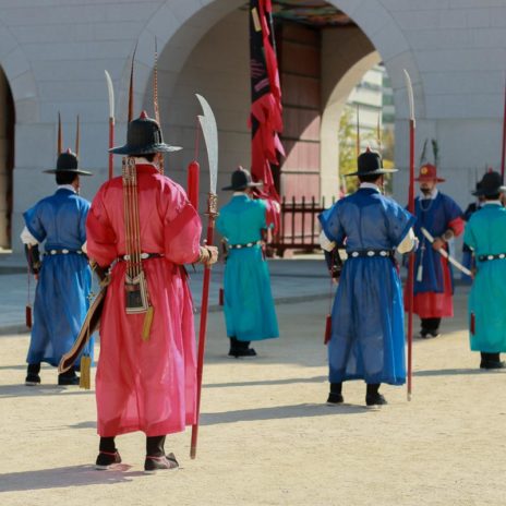 Guard Changing ceremony at Gyungbokgung - Korea Itinerary Korail Pass