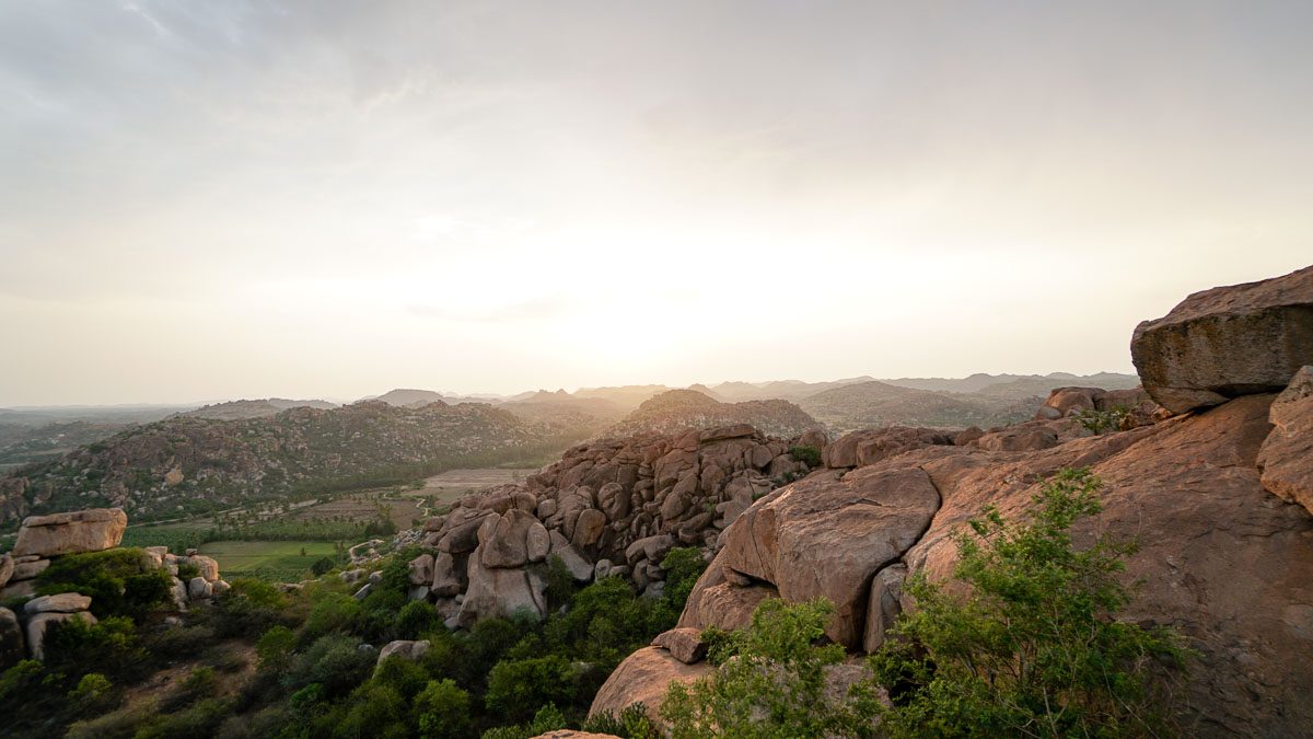 adranandri hill - best sunset spot in Hampi - India