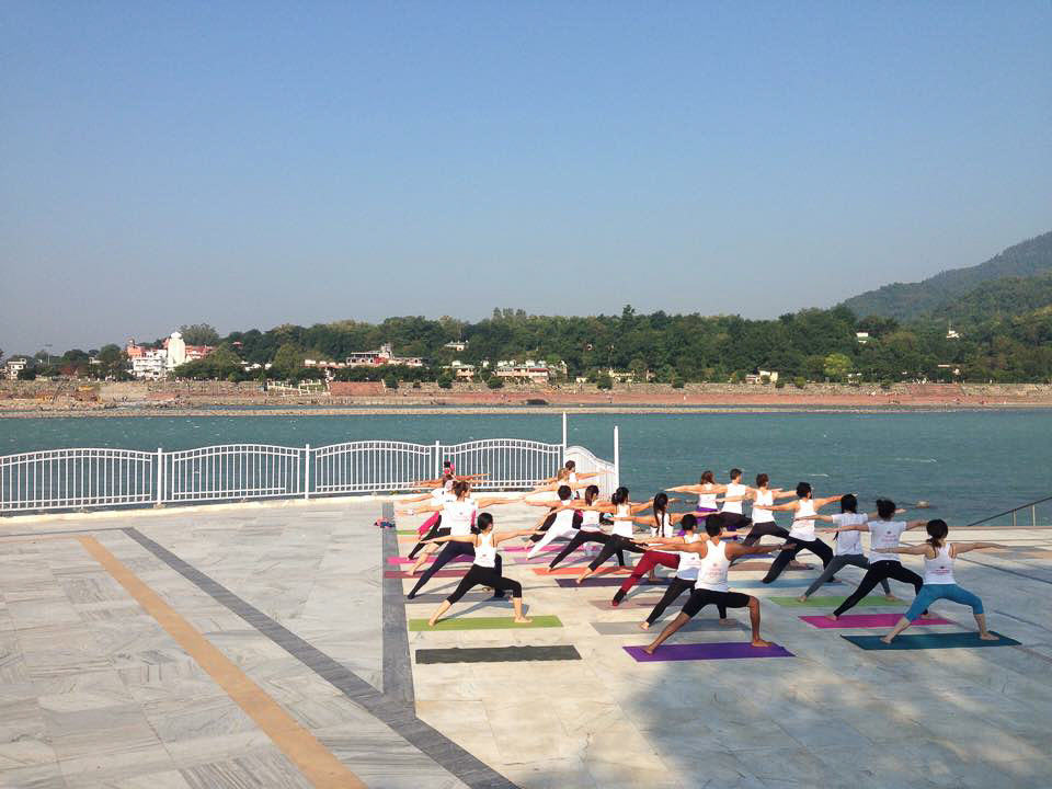 Yoga by the Ganges in Rishikesh - India