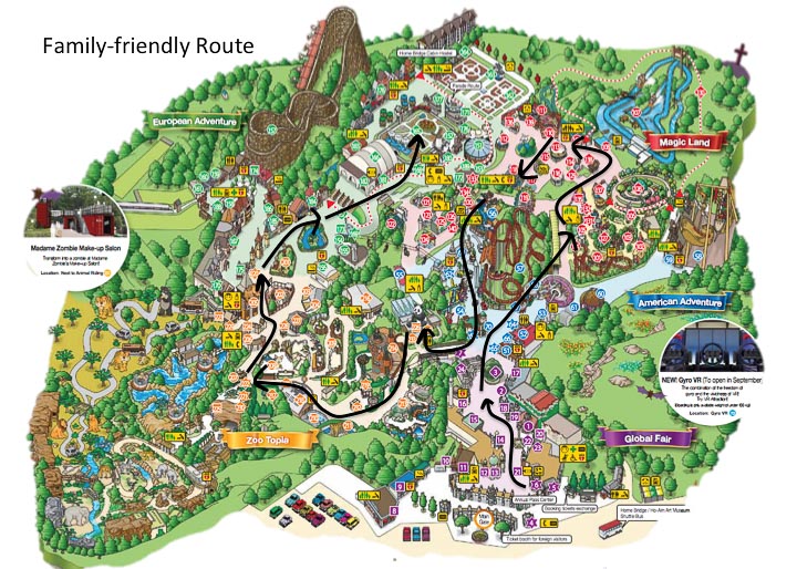 Family-Oriented route - Everland Guide
