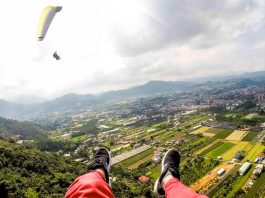 Paragliding in Taichung - THSR Taiwan Itinerary