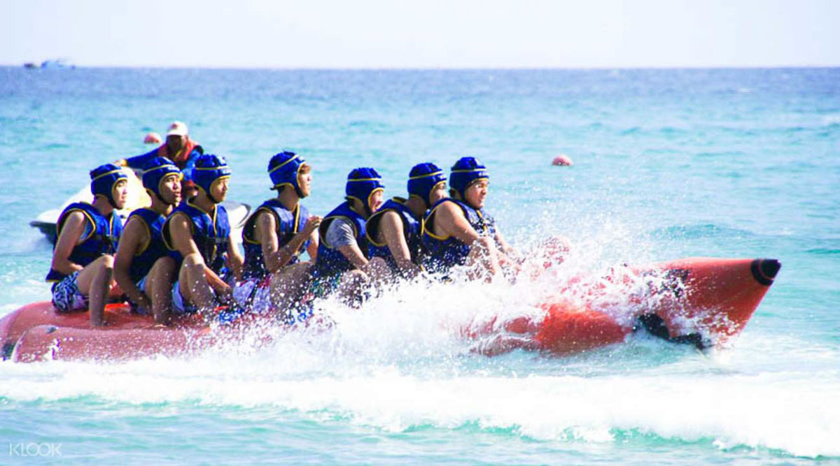 Kenting Watersports Banana Boat - THSR Taiwan Itinerary