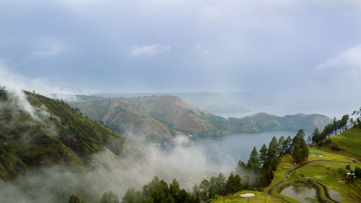 View from Taman Simalem - Lake Toba Itinerary