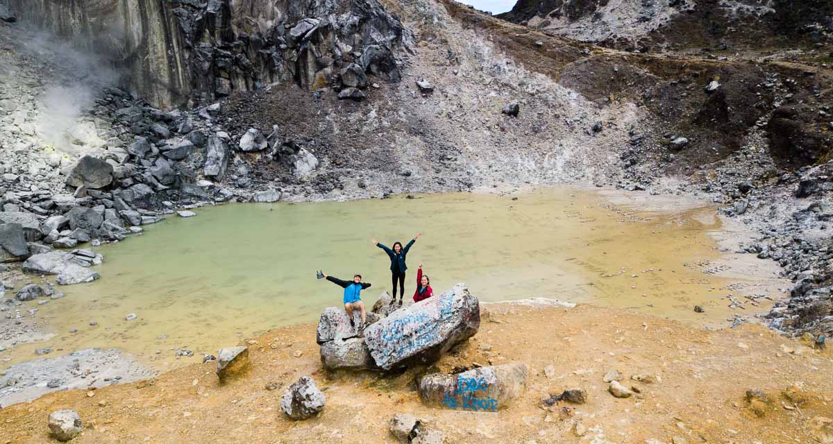 Crater of Gunung Sibayak - Lake Toba Itinerary