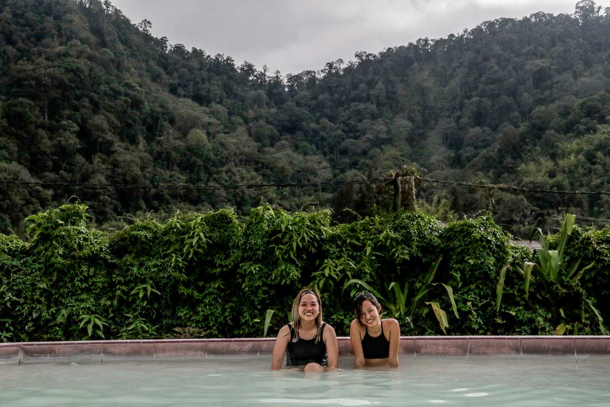 Hot spring at the base of Gunung Sibayak - Lake Toba Itinerary