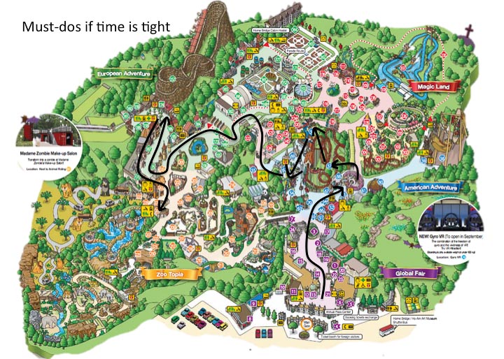 Must-do if time is tight route - Everland Guide