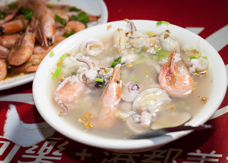 liuhe zhuang ji seafood porridge - Taiwan Food Guide THSR