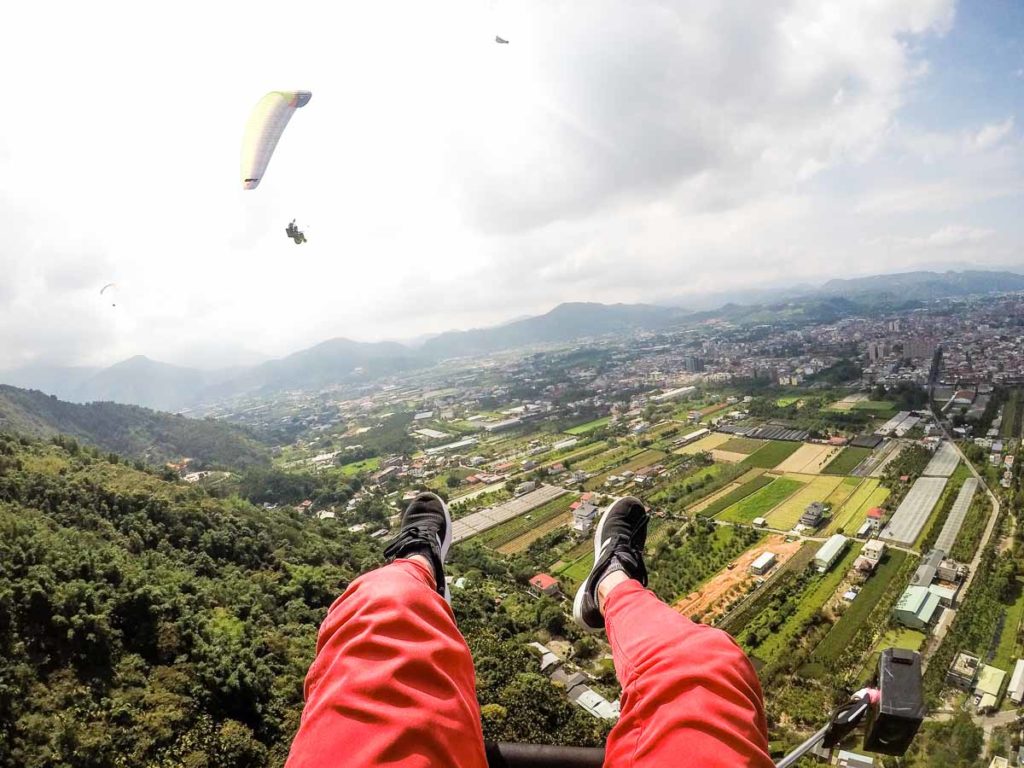 puli paragliding view landscape - adventures in taiwan