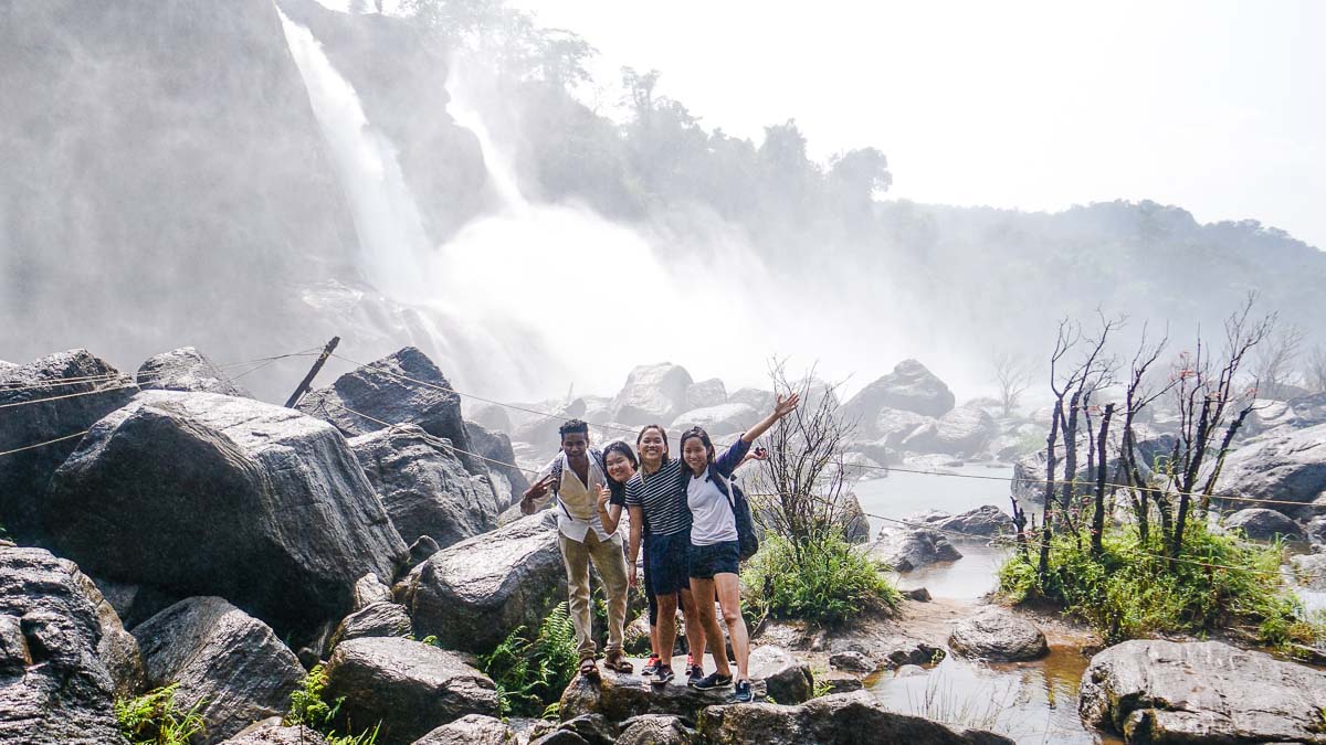 Athirappilly Falls base - Kerala bucket list