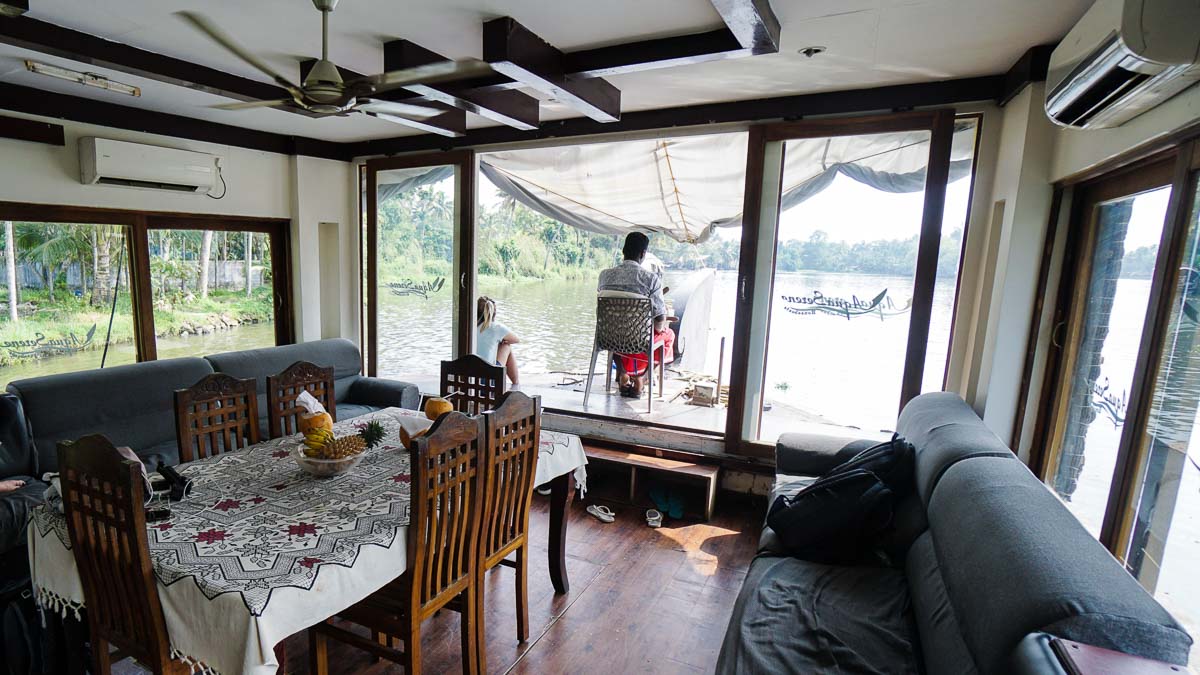 Inside the Houseboat - Kerala Itinerary