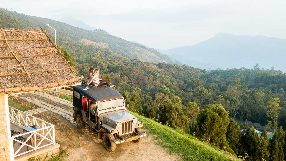 Jeep shot munnar - kerala itinerary