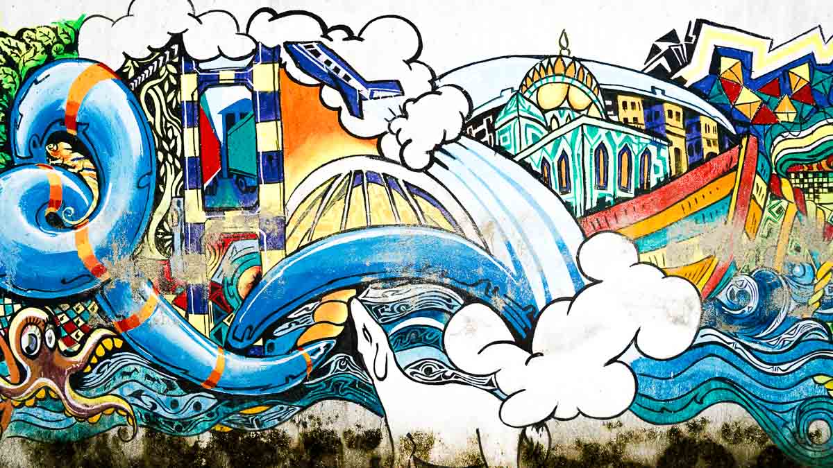 Jew town street mural - Kerala Itinerary