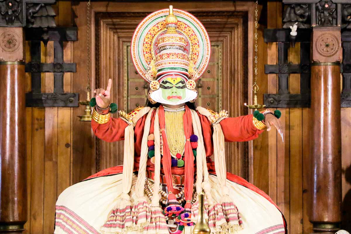 Kathakali performer - kerala itinerary