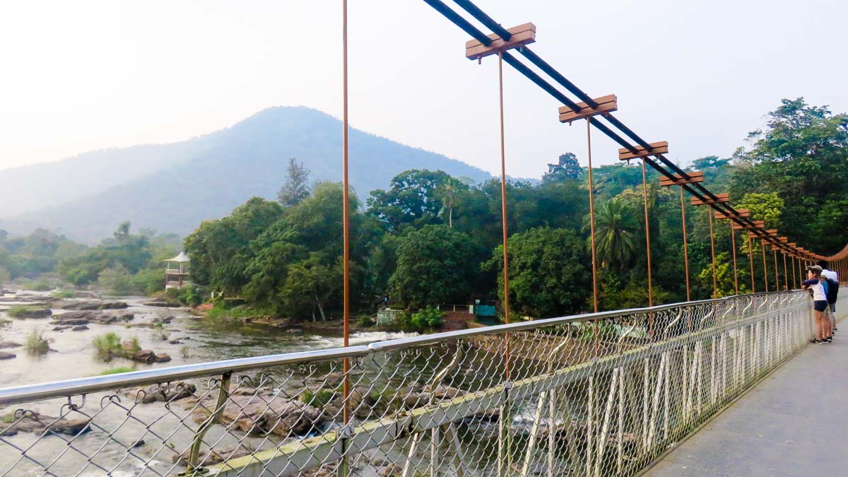 Thumboormuzhi River suspension bridge - Kerala Itinerary