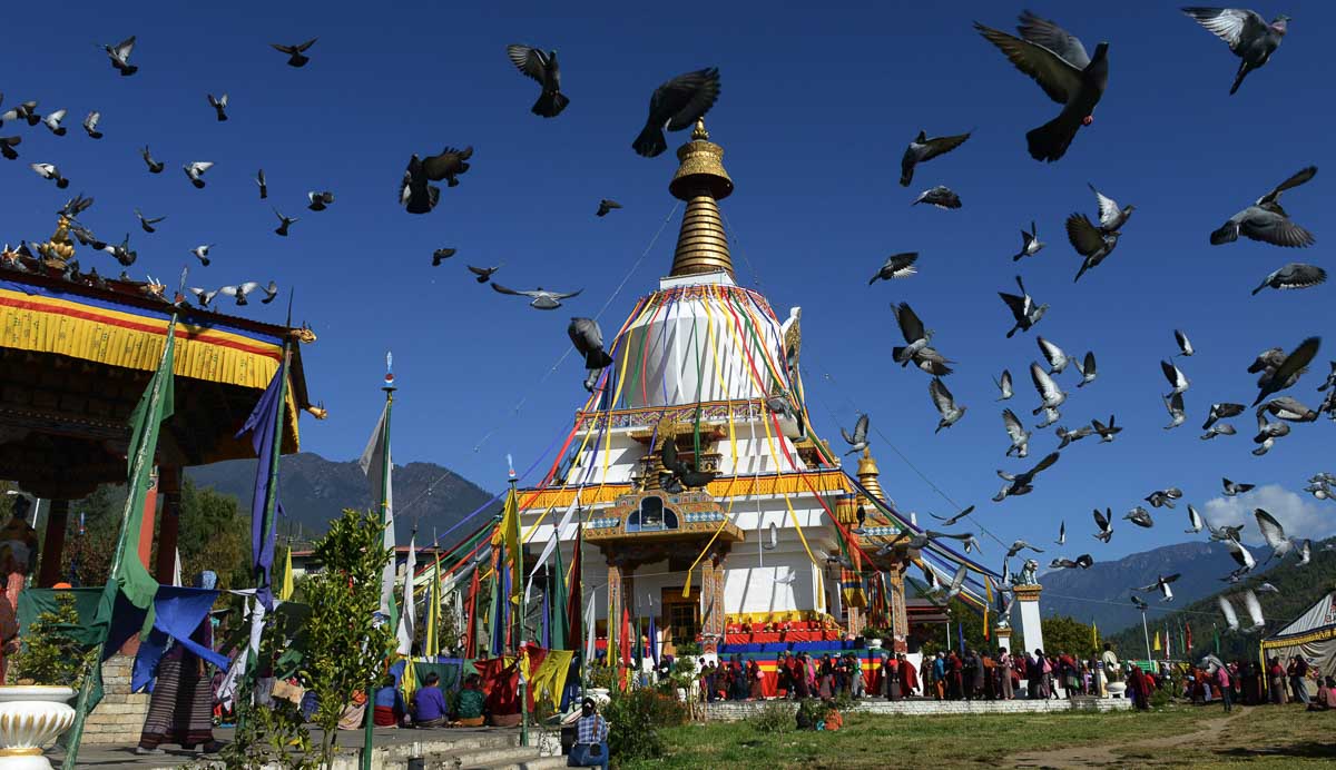 Bhutan Stupa - Visas Every Singaporean Wants
