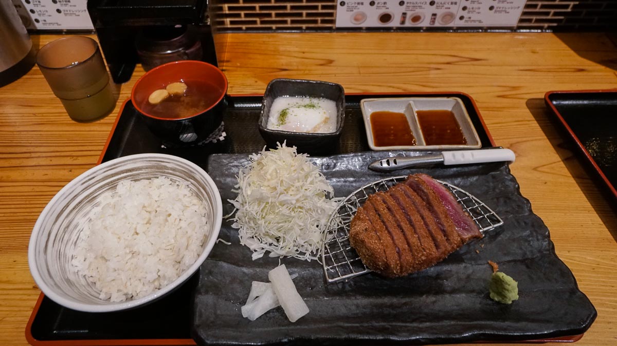 Beef Cutlet Takeru Osaka - Japan Winter Itinerary