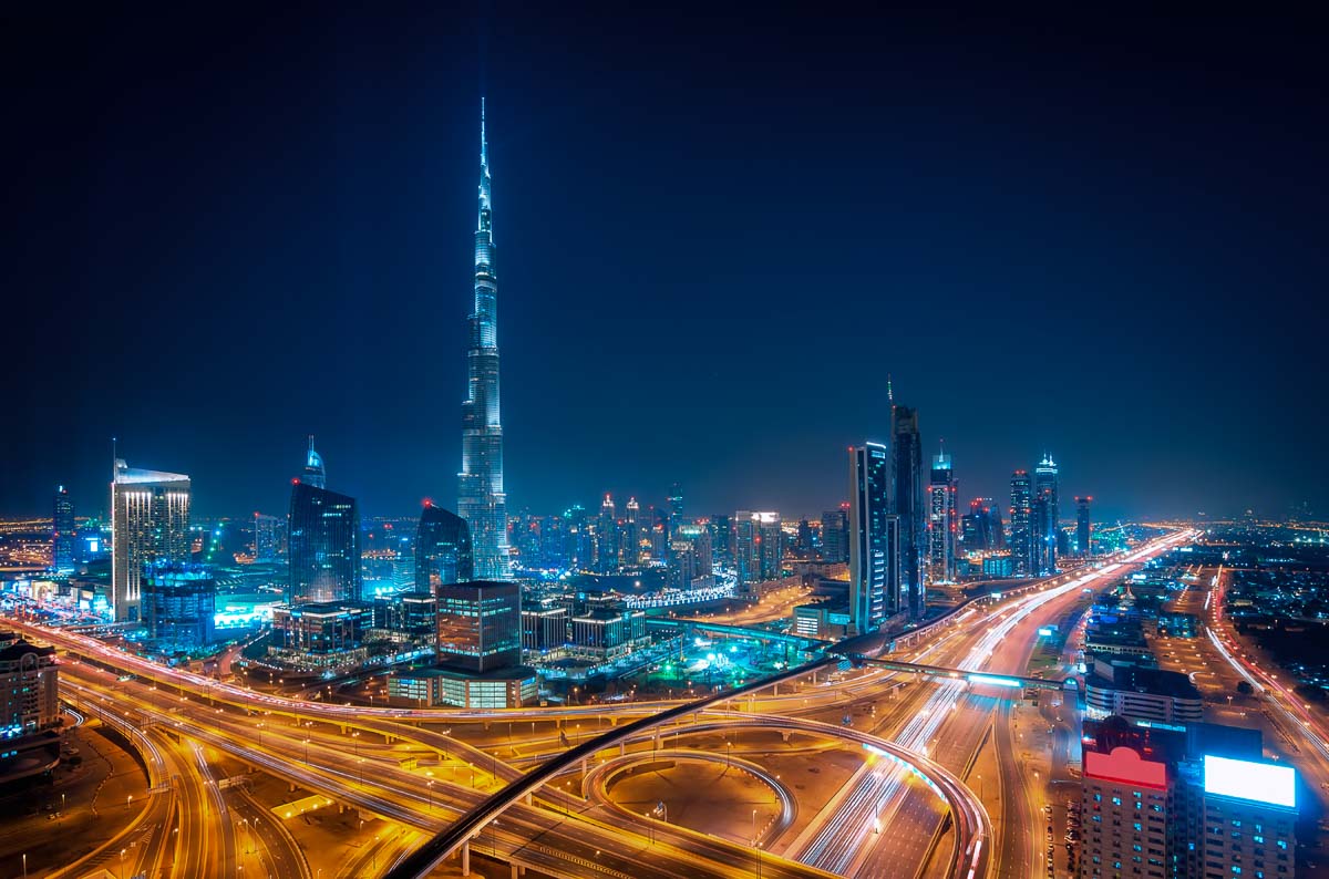 Burj Khalifa at night - Dubai Itinerary