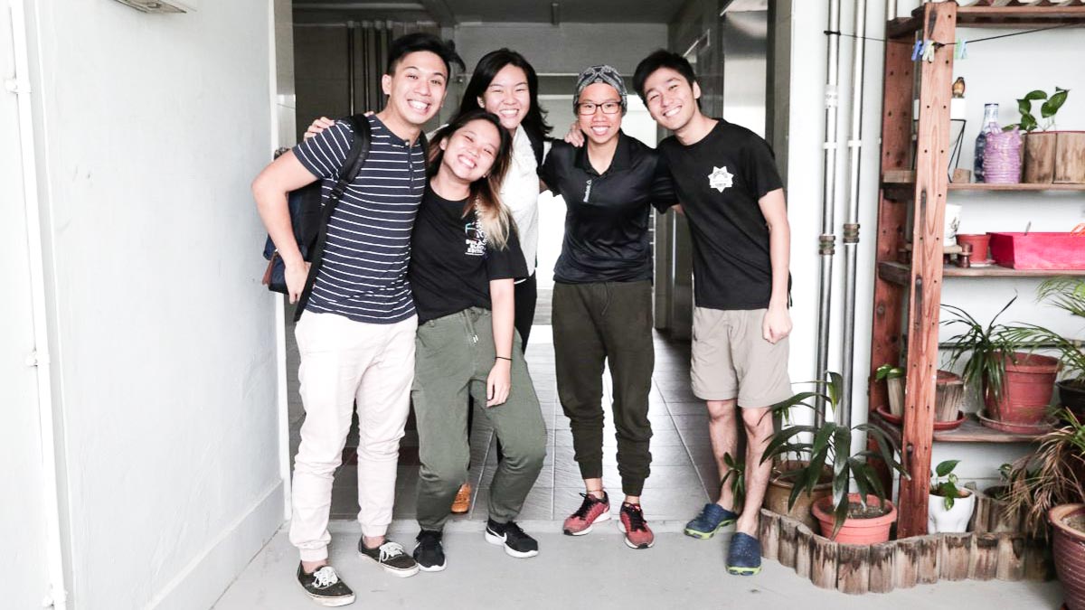 Group photo with Mairah and Jian Xiong - Singaporean Deaf Traveller Interview