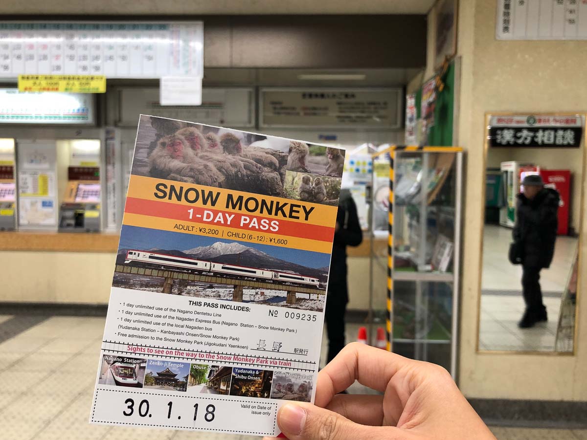 Snow Monkey Pass - Japan Winter budget Itinerary