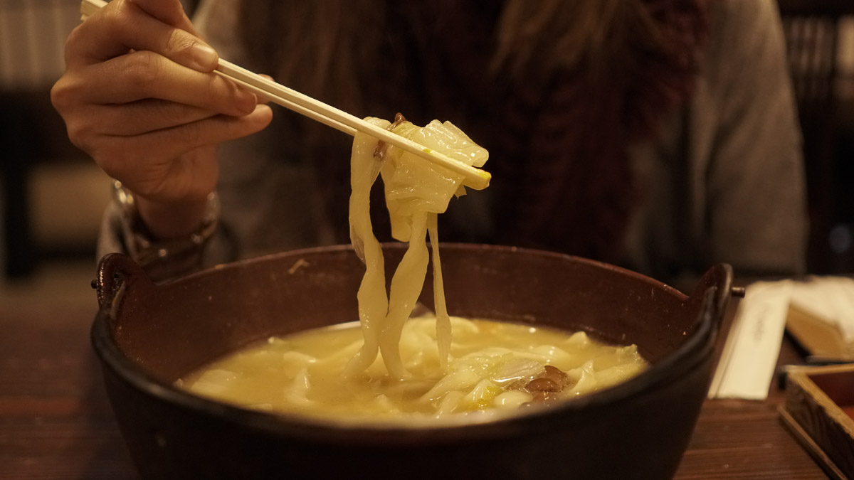 Hoto Fudo Noodles in Kawaguchiko - Japan Winter budget Itinerary