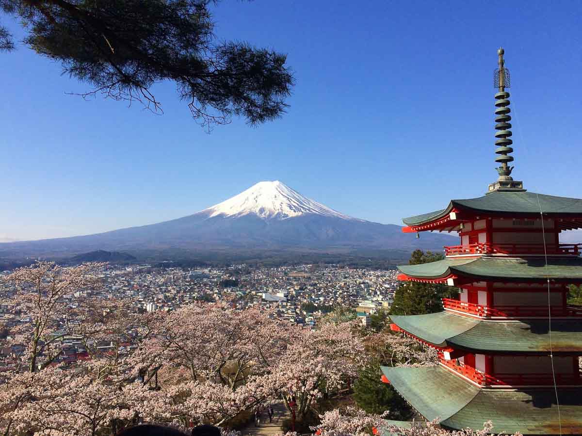 Chureito Pagoda - Japan Winter budget Itinerary