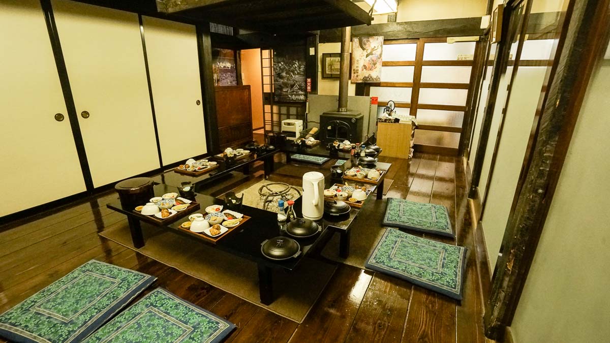 Meals at the Minshuku - Japan Winter Itinerary