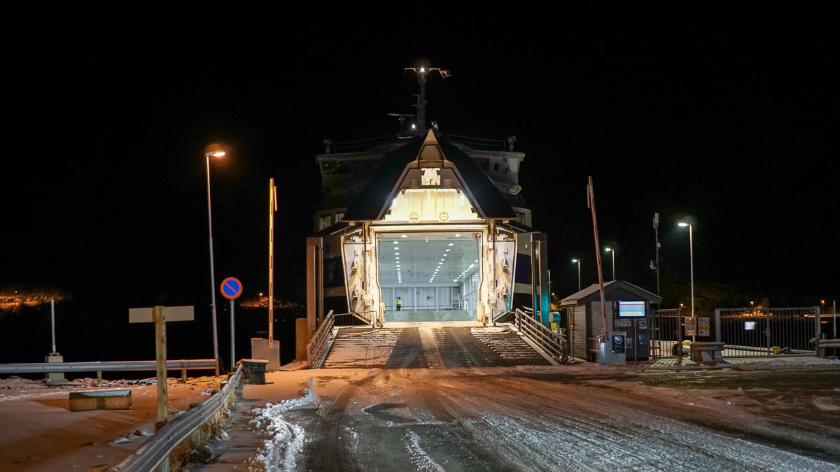 Lofoten Moskenes Ferry - Norway Winter Itinerary