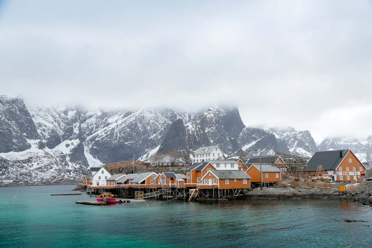 Lofoten Sakrisøy lookout point - Norway Winter Itinerary