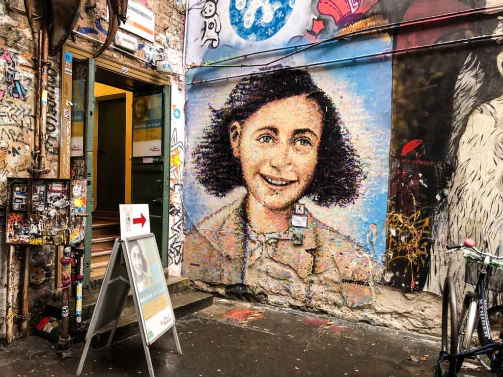 Anne Frank Mural- Berlin Iconic Street Art 