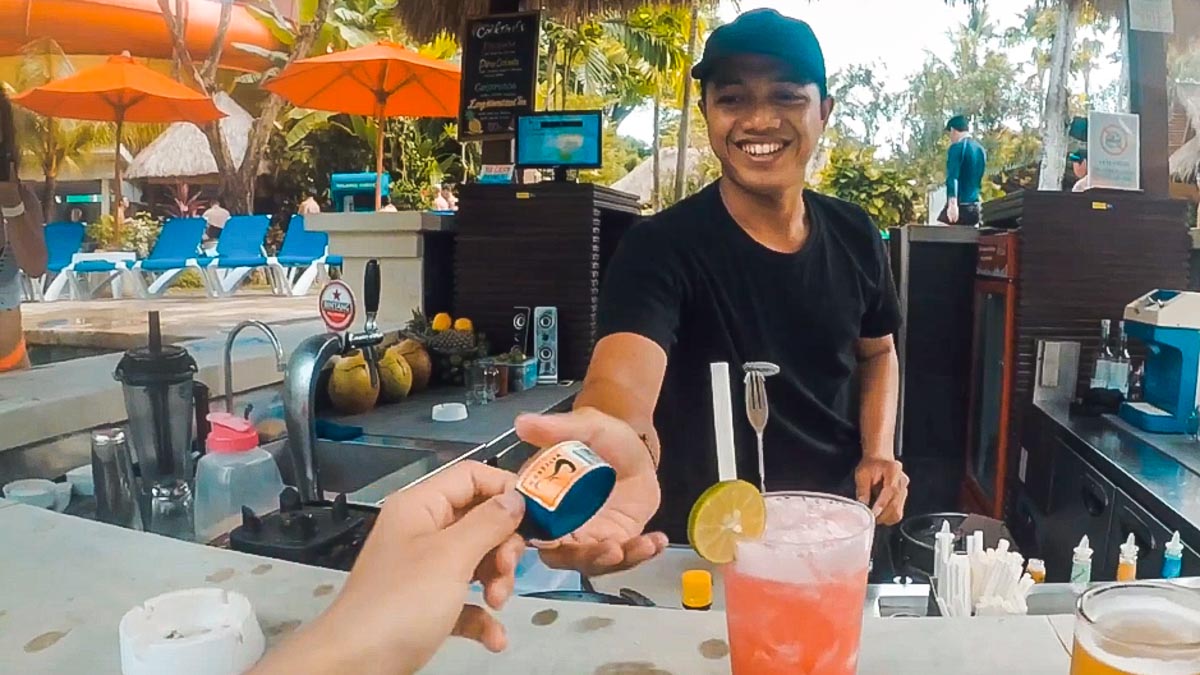 Cashless payment wrist band waterbom bali - 7d lesser known bali itinerary